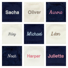 Bashful Luxe Bunny Juniper with Personalized Navy Jumper