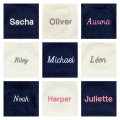 Bashful Luxe Bunny Nimbus with Personalized Navy Jumper