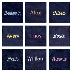 Bashful Luxe Bunny Rosa with Personalized Navy Jumper