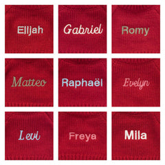 Bashful Tulip Pink Bunny with Personalized Red Jumper