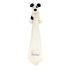 Personalized Bashful Black & Cream Puppy Soother