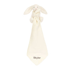 Personalized Bashful Cream Bunny Soother