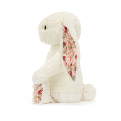 Blossom Cream Bunny 'Berry' with Personalized Cream Jumper