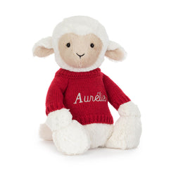 Skipson Lamb with Personalized Red Jumper