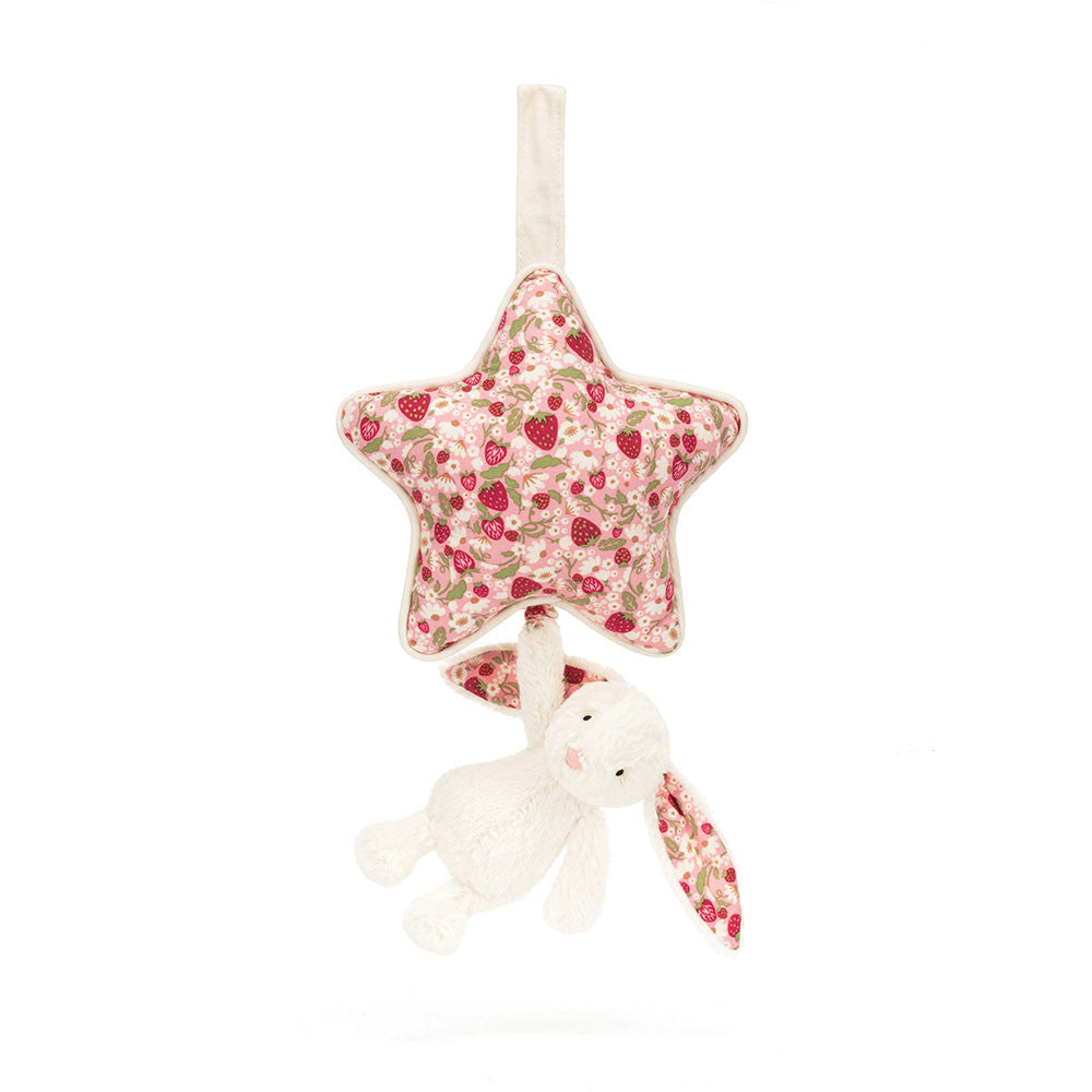 Blossom Cream Bunny 'Berry' Musical Pull