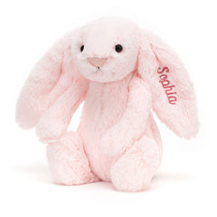 Personalized Bashful Pink Bunny Medium
