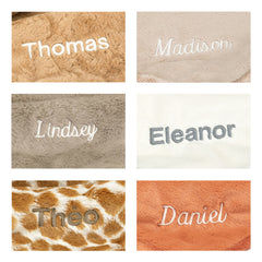 Personalized Bashful Fox Cub Blankie