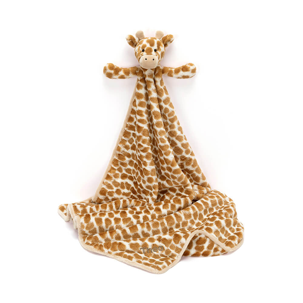 Personalized Bashful Giraffe Blankie