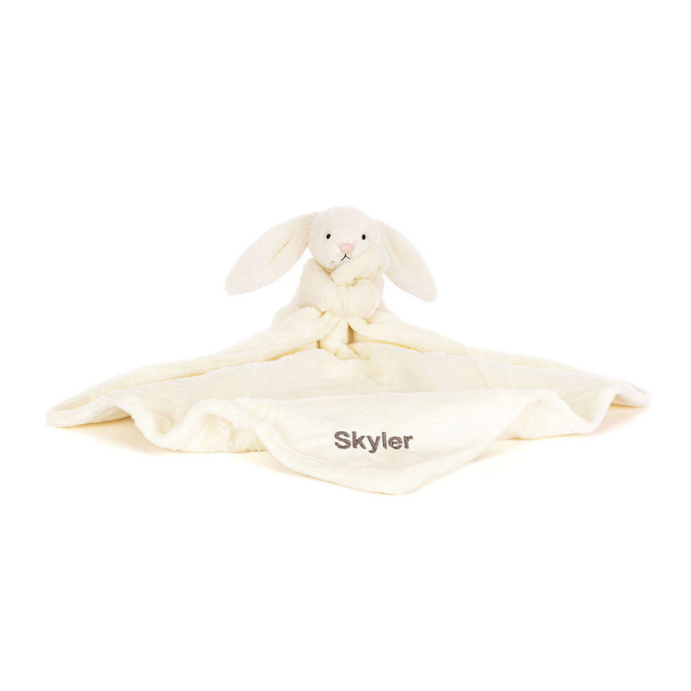 Personalized Bashful Cream Bunny Soother