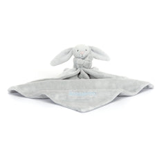 Personalized Bashful Silver Bunny Soother